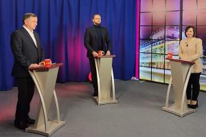 Дебати на UA: ВОЛИНЬ: що обіцяли і про що дискутували кандидати на посаду міського голови Луцька Ігор Поліщук і Богдан Шиба